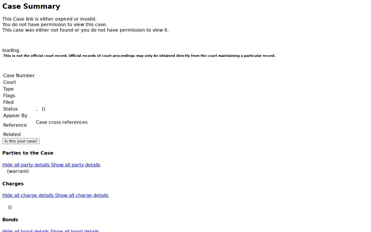 Fulton County civil docket MyCase summary fields