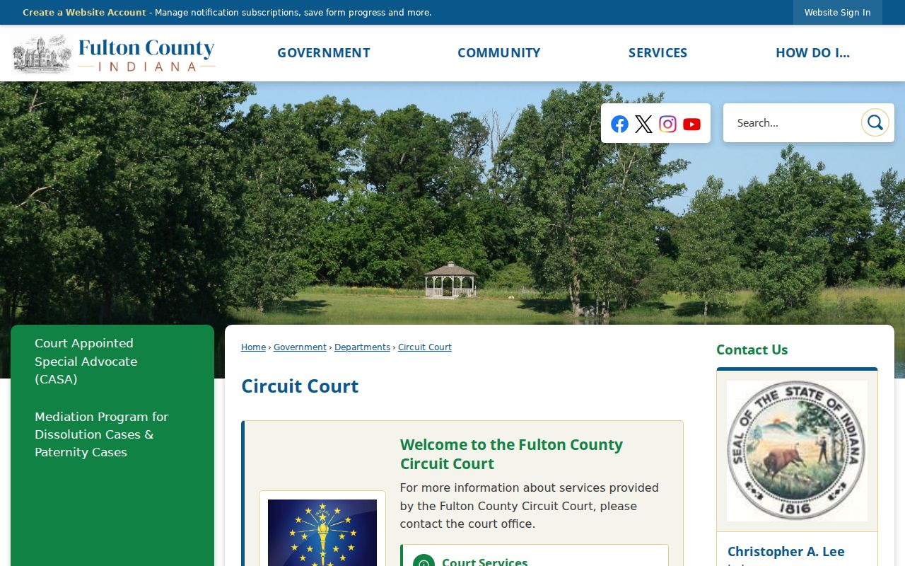 Fulton Circuit Court docket office information